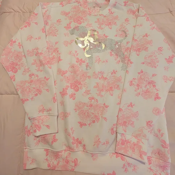 PINK Victoria's Secret Floral Print Top - Picture 2 of 5